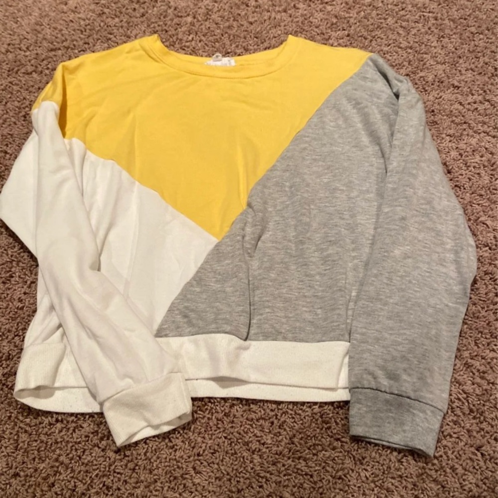 color block sweater